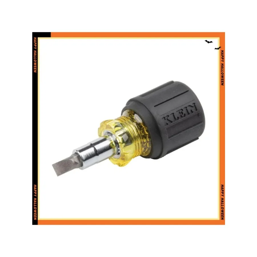 مجموعة مفكات براغي مدمجة 6 في 1 مع لقم متعددة - تتضمن مفكات فيليبس ومشقوقة وصواميل للمساحات الضيقة