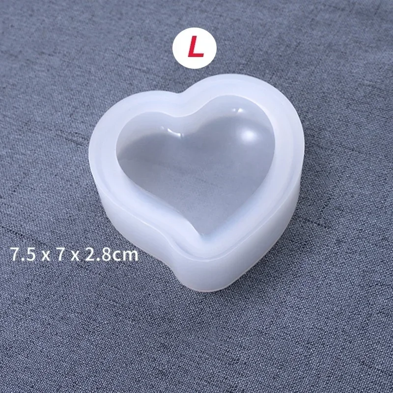 Molde de silicona con forma de corazón, 1 / 3 piezas