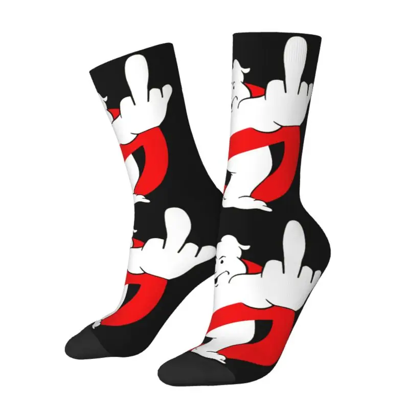 Kawaii Men's GhostBusters Dress Socks Unisex Warm Comfortable 3D Printing Supernatural Comedy Film Crew Socks