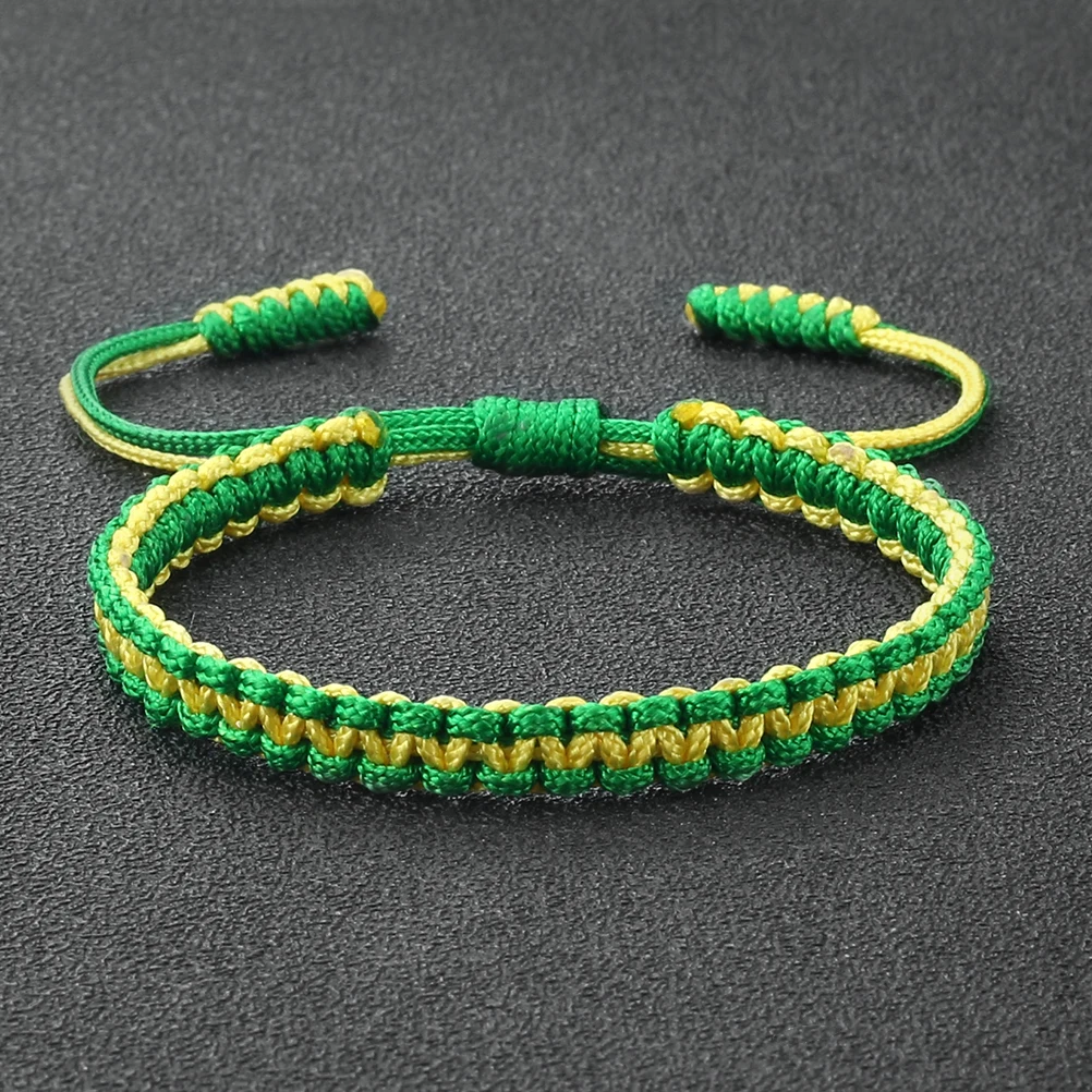 Fashion Handmade Braided Rope String Bracelet Colorful Adjustable Knots Bangle for Friendship Gift Good Lucky Multicolor Jewelry view 3