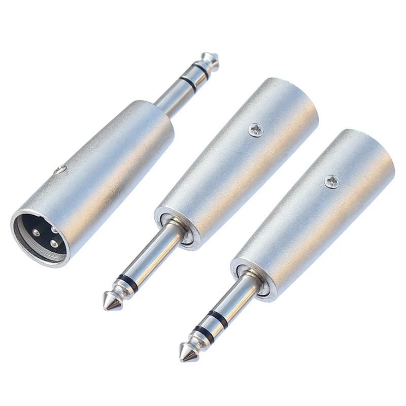 one Piece XLR Male to 6.35 mm/6.5 mm Male Adaptor for Guitar Mixer Stereo Amplifier Microphone