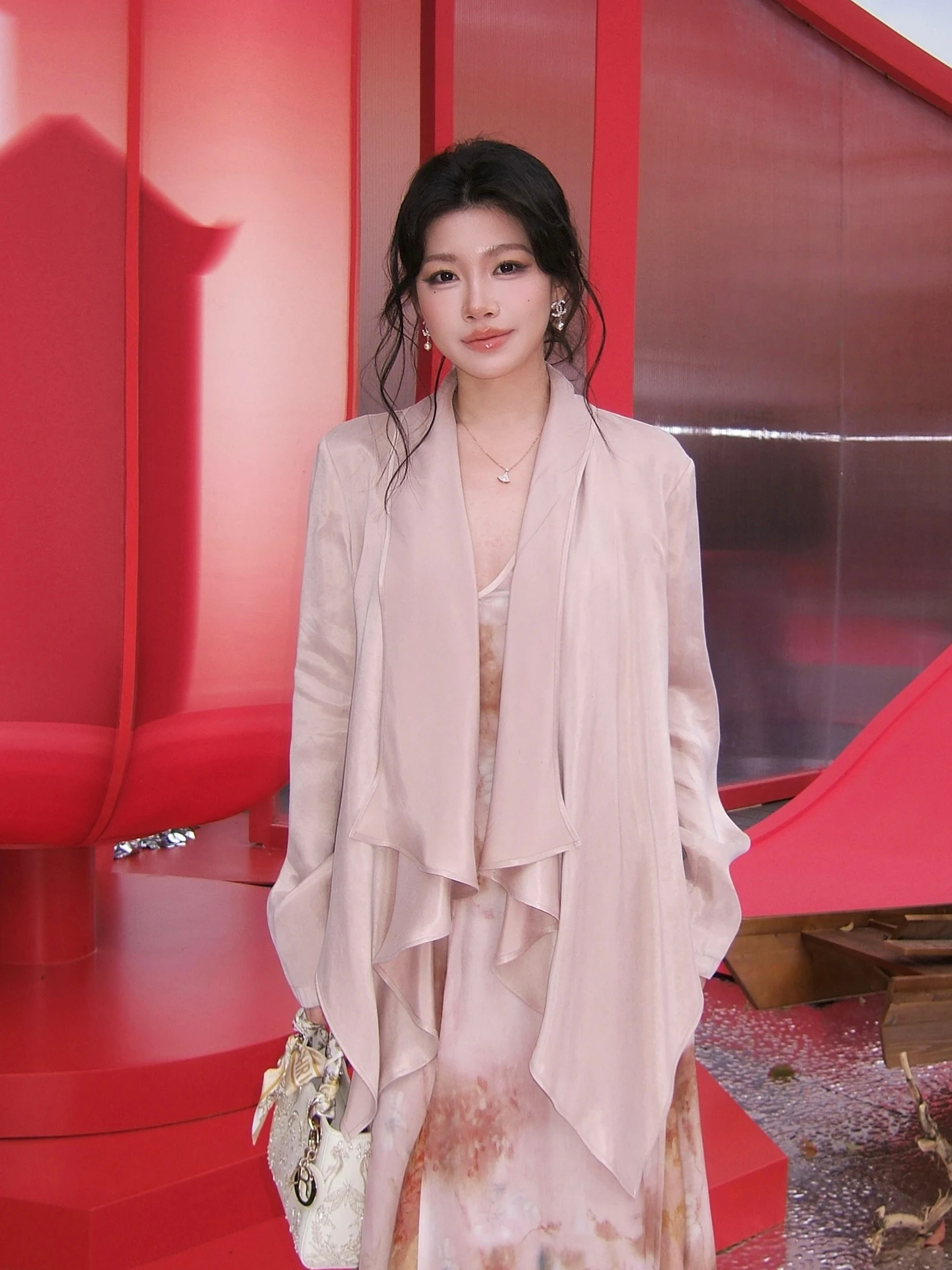 

Модная укороченная куртка ME Red Night Gown 2026: Новинка для женщин, весенний прямой крой, длинный рукав, повседневная одежда