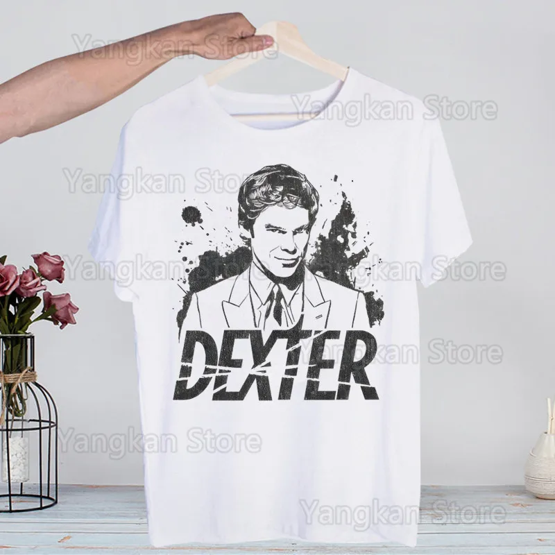 Dexter Morgan T Shirts Short sleeves T-shirt Men Fashion Tide Print Men Tops Tees Men's T-shirt