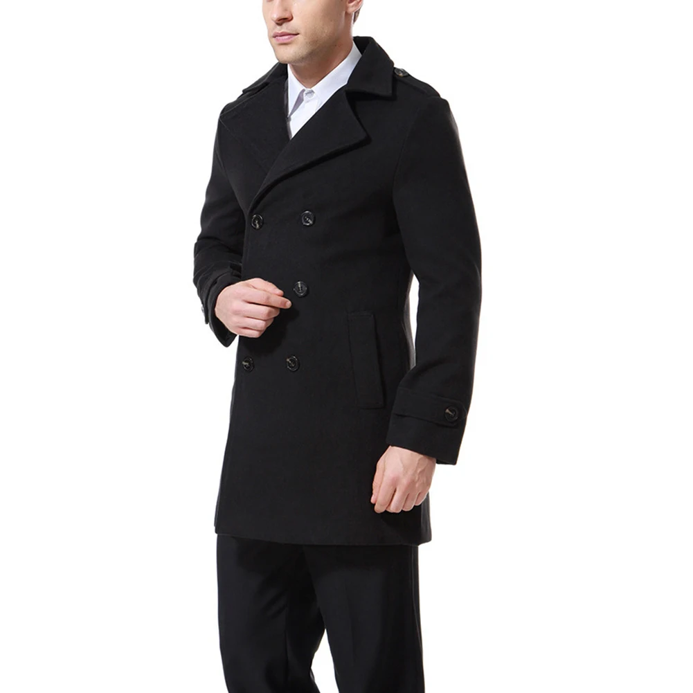 

Cropped Double Breasted Men Tweed Jacket Spring Autumn Winter Long Sleeve Style Polyester Fabric Vacation Wear