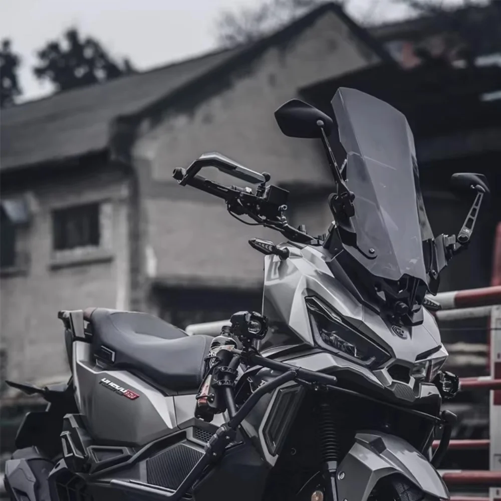 For SYM Husky 150 ADV Modified Heightened Thickened Straight Windshield Rain Guard