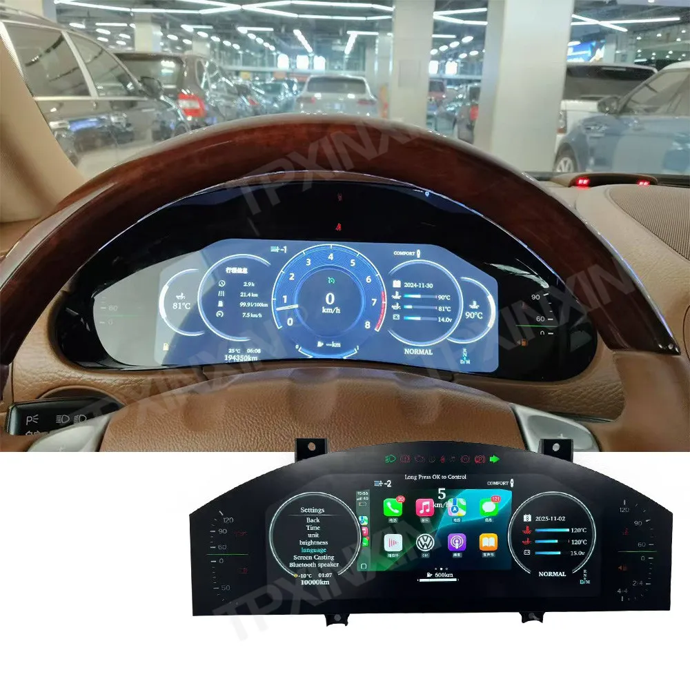 

LCD Instrument Panel For Porsche Cayenne 2002-2009 Car Dashboard Digital Cluster Virtual Cockpit Carplay Navigation Head Unit