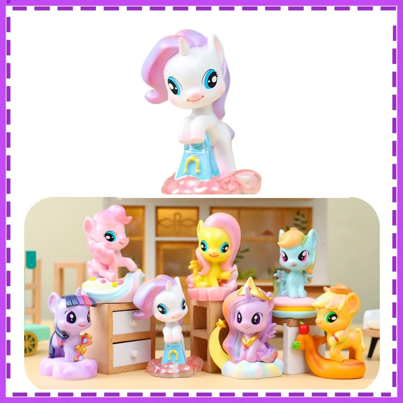 Anime My Little Pony Equestria Twilight Sparkle Fluttershy Rainbow Dash Applejack Unicorn Blind Box Action Figure Model Toys