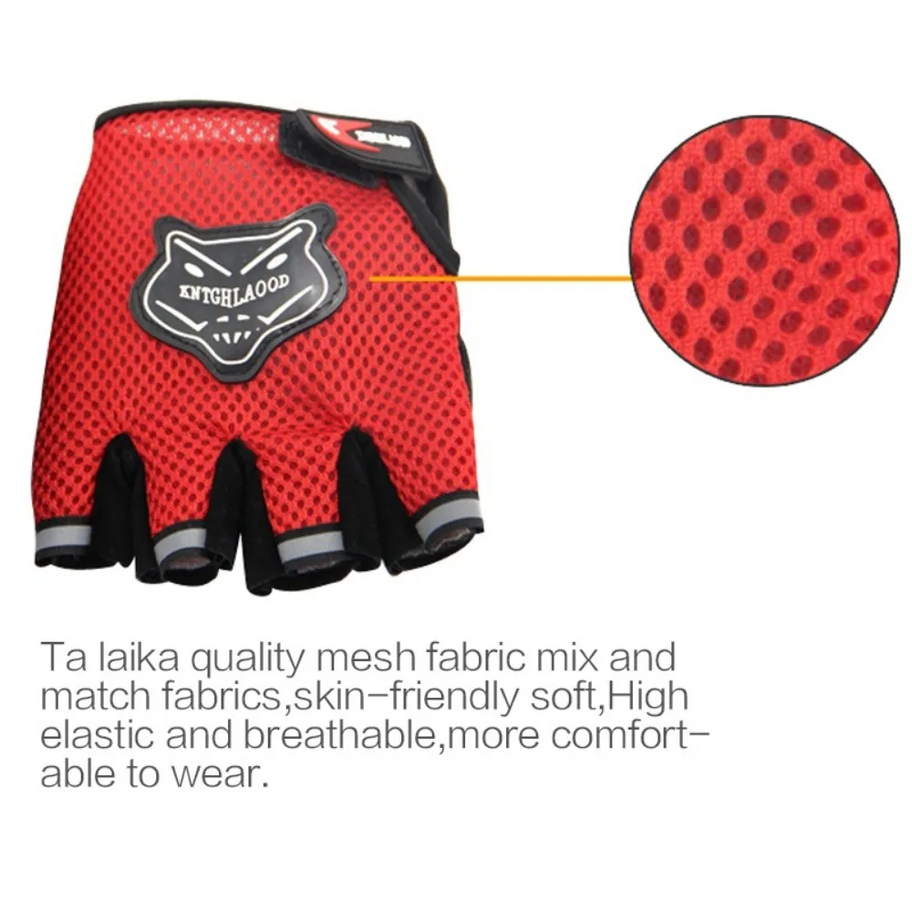 Fingerless Cycling Gloves Comfortable Durable Half Finger Bike Riding Gloves Non-Slip Bicycle Hand Protector for Men Women