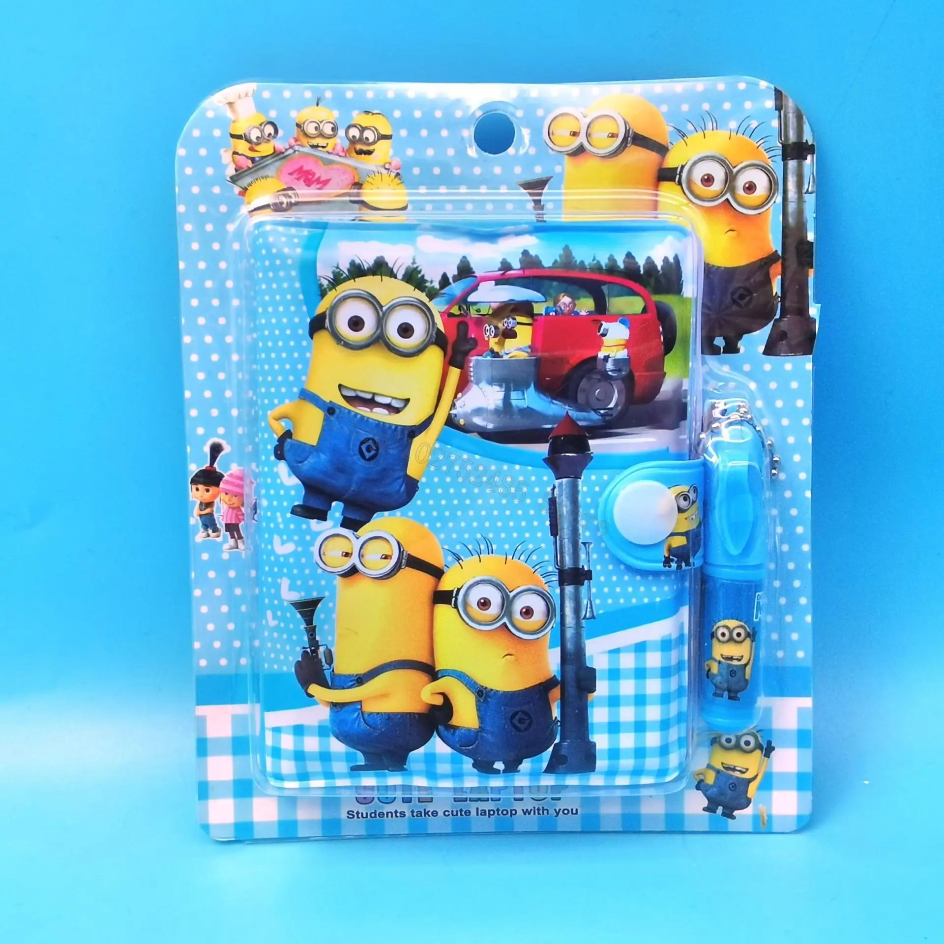 Cartoon Minionses Cute Notebook Diary Planner Mini Books with Ballpoint Pen Set Kids Stationary Writing Pads School Supplies