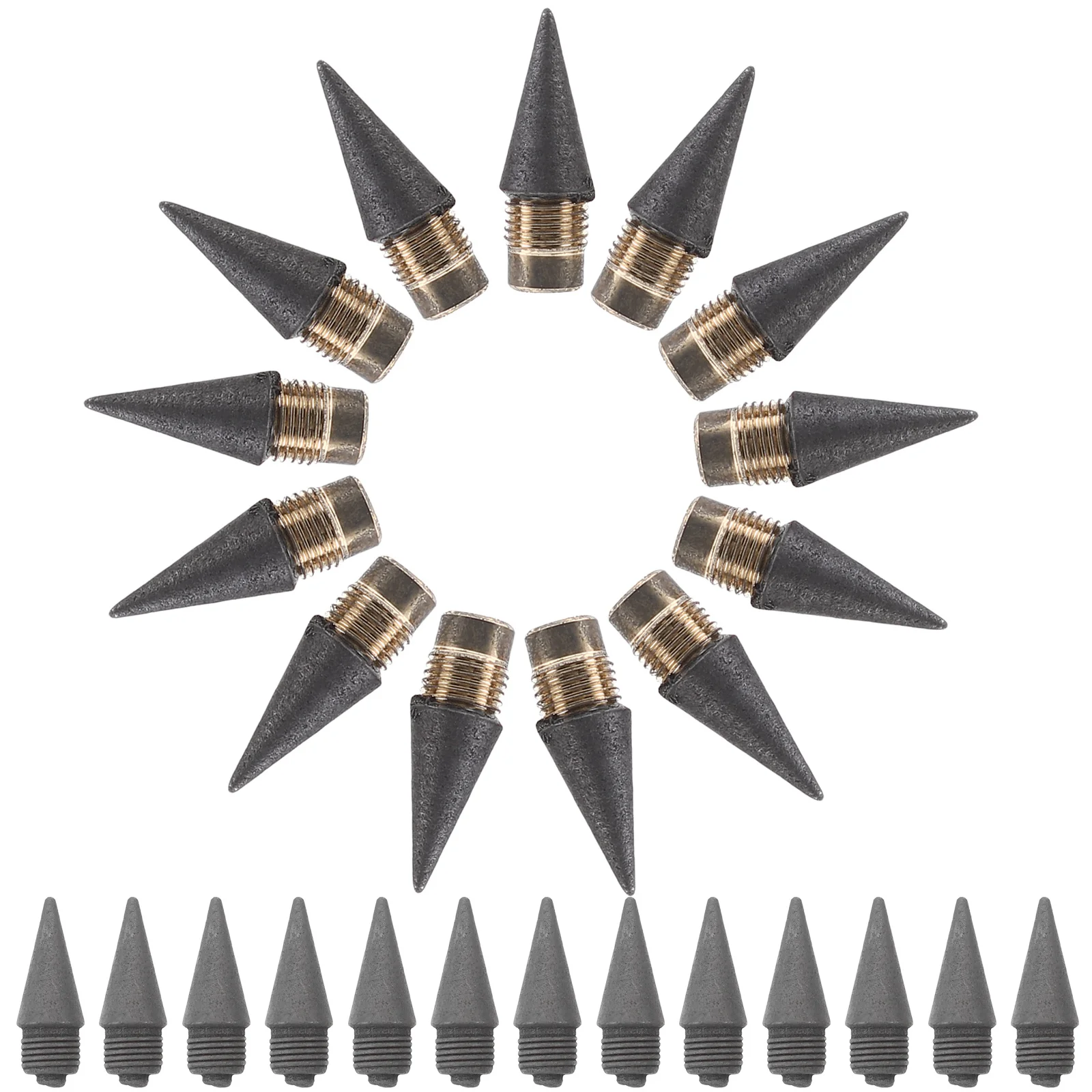 

30Pcs Everlasting Pencil Replaceable Tips Lightweight Ergonomic Design for Long Time Writing Practical for Artists and Teachers