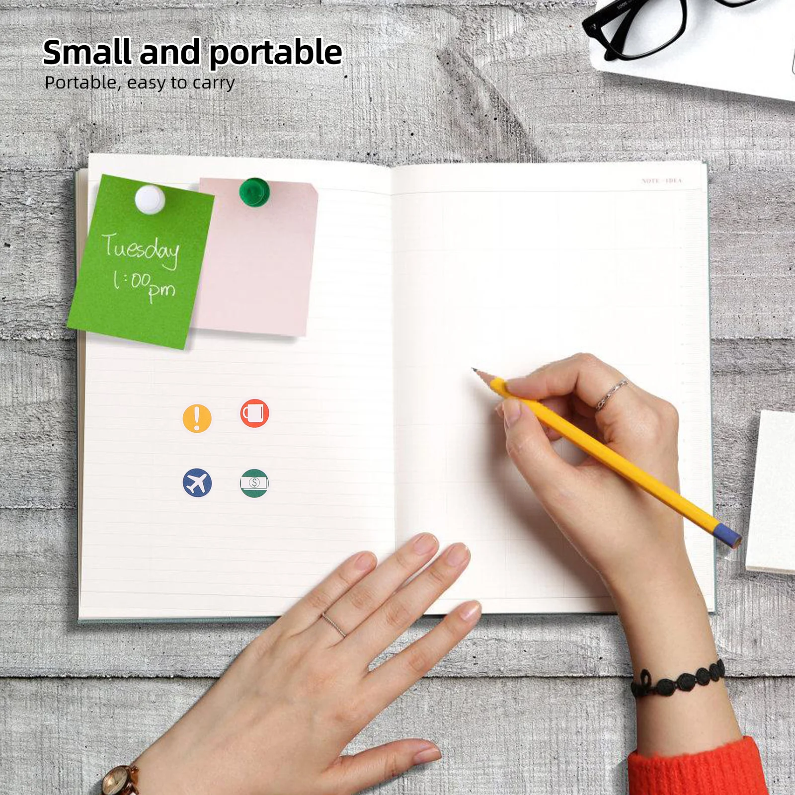 

DIY Scrapbooking Stickers 30 Sheets Colorful Dots Adhesive Classification Labels Scrapbooking Stickers