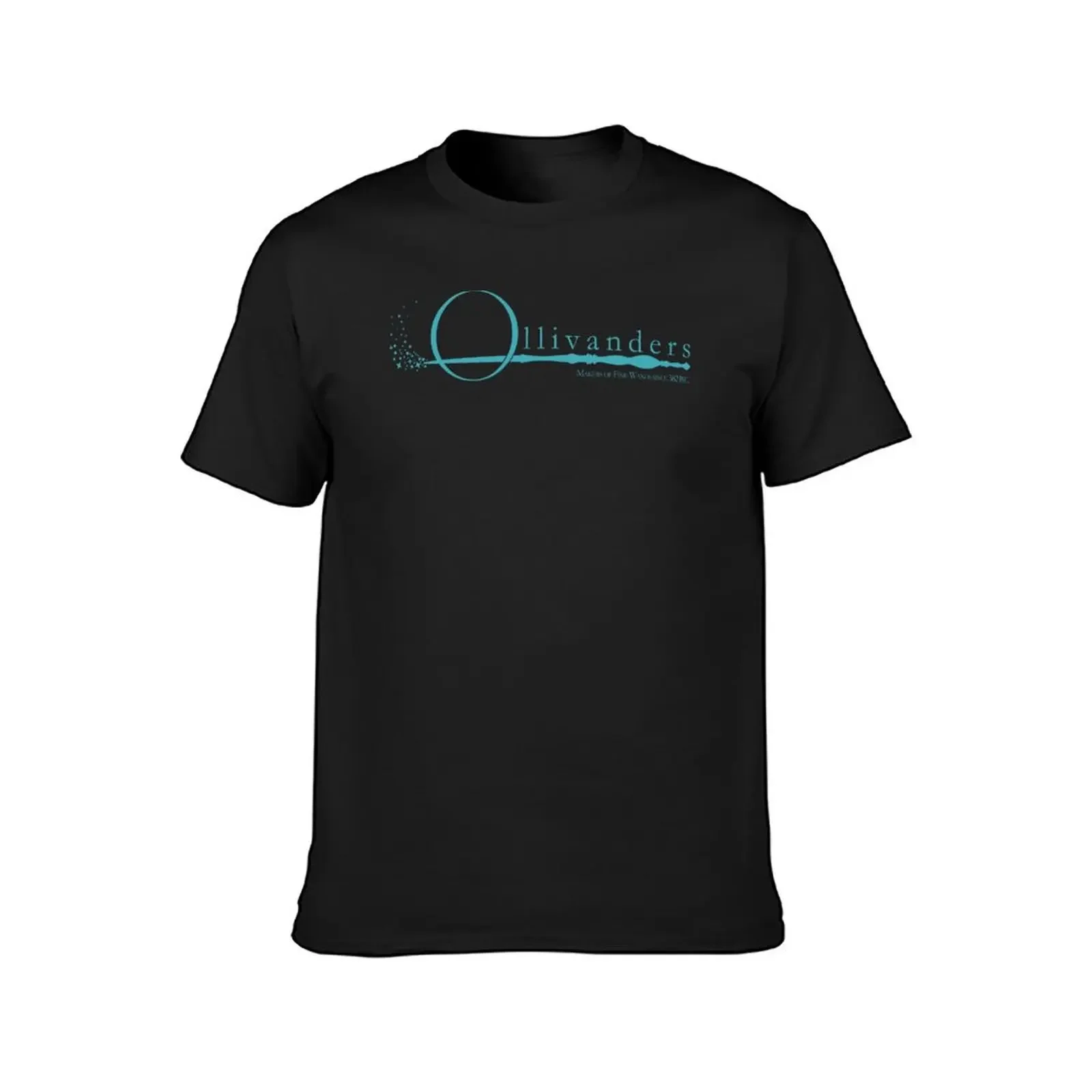 Ollivanders Logo in Blue T-Shirt custom t shirt tops oversizeds mens shirts graphic tee