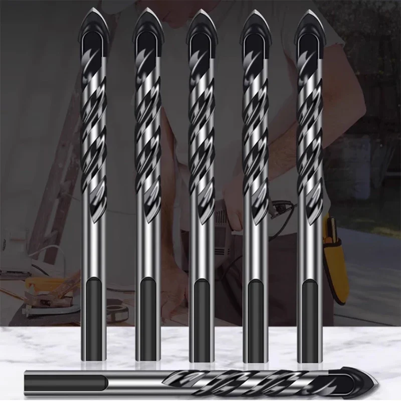 5/6/8/10/12/16mm Multi - Size Carbide Triangular Drill Bits For Glass Metal Tile Bit Ceramic Concrete Brick Efficient Drilling