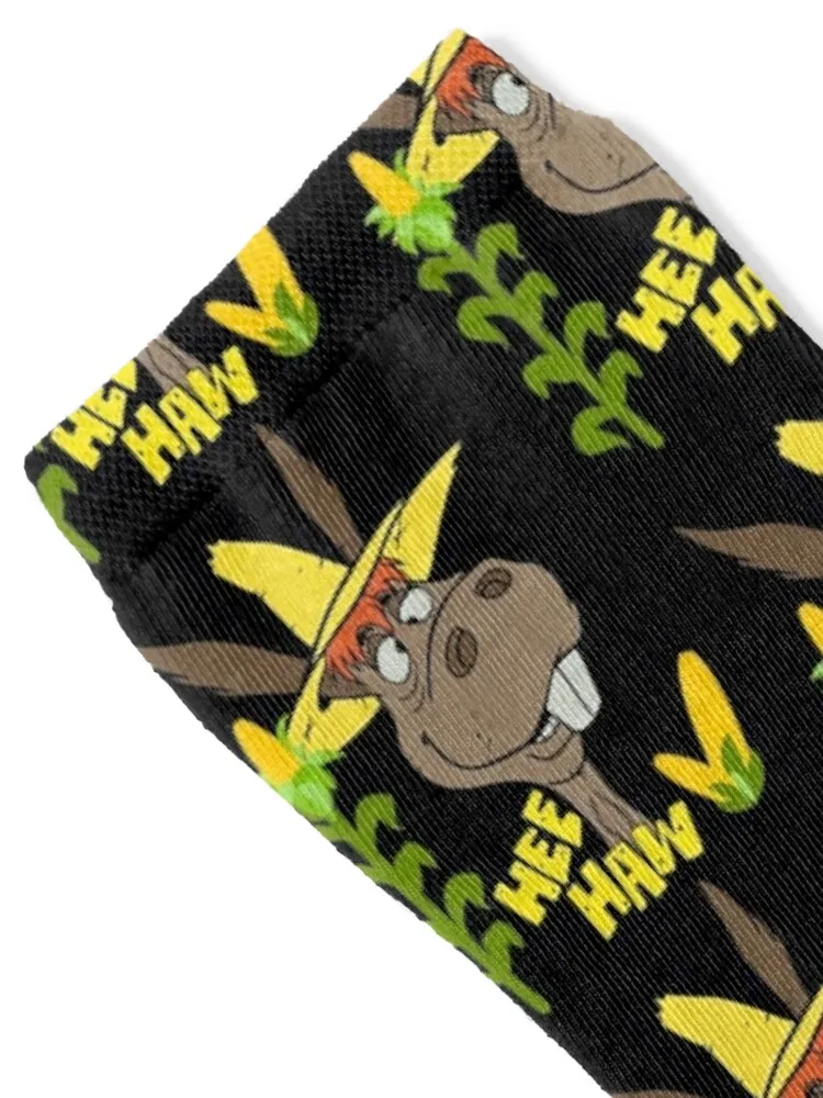 Hee Haw Donkey Vintage Socks football men cotton high quality Running cute Women Socks Men's