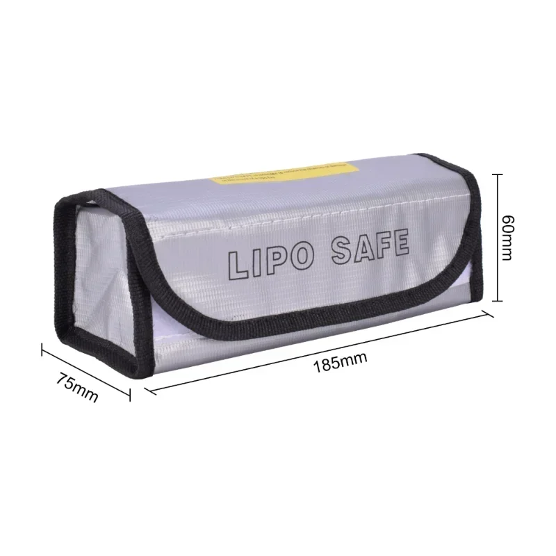 

1PCS 185x75x60mm Portable Battery Guard Bag Explosion-proof Bag RC Lipo Battery Safe Bag