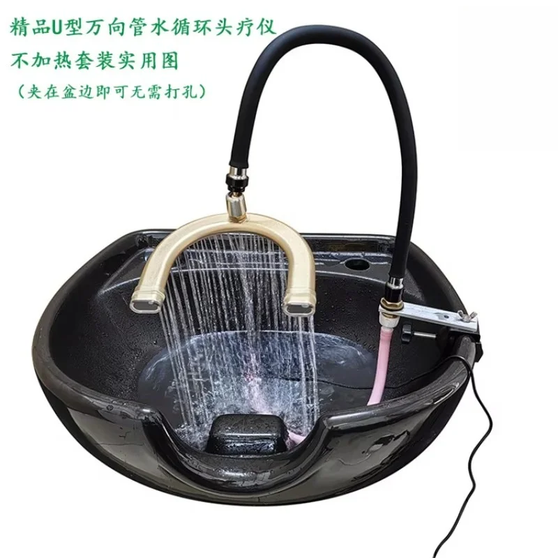 Beauty New Hair Salon Rinse Bed Water Circulation Shampoo Bed Spa Machine Shampoo Basin