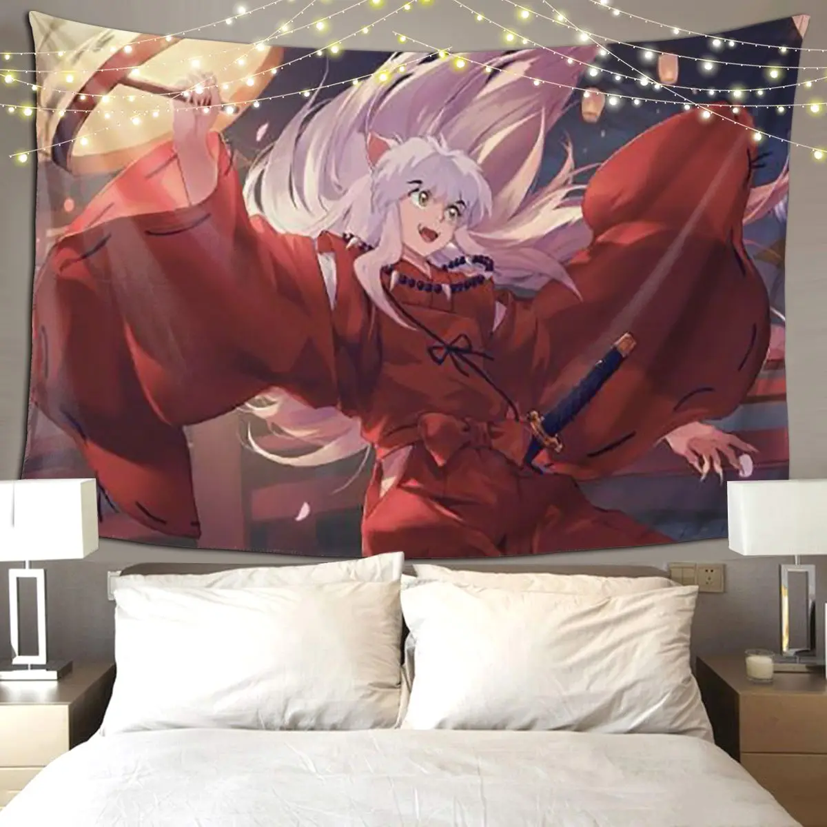 

Inuyasha аниме гобелен хиппи настенный эстетический домашний декор гобелены для гостиной спальни комната в общежитии