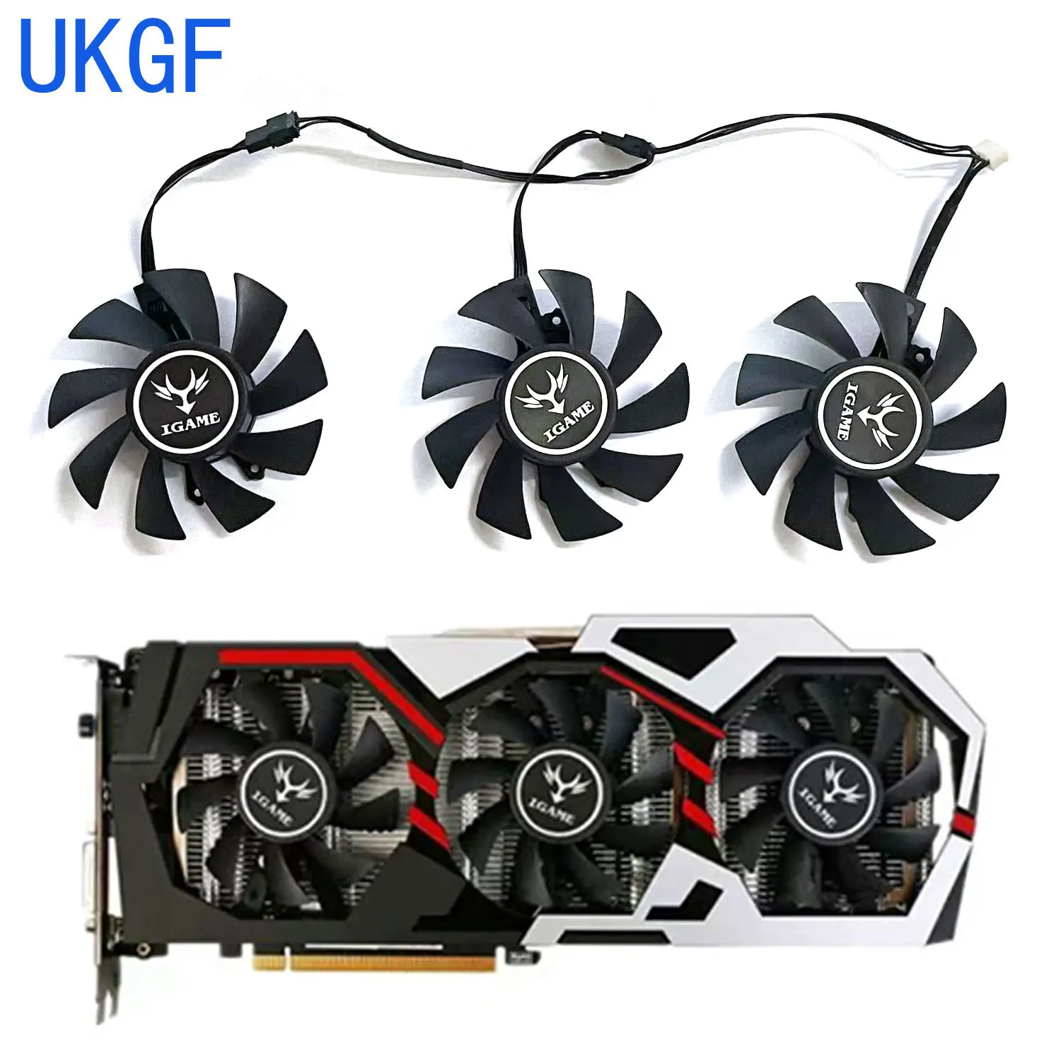 

Brand new 75MM 4PIN GTX1070 GTX1080 GPU fan, suitable for Colorful iGame GeForce GTX 960 1060 1070 1080 graphics card