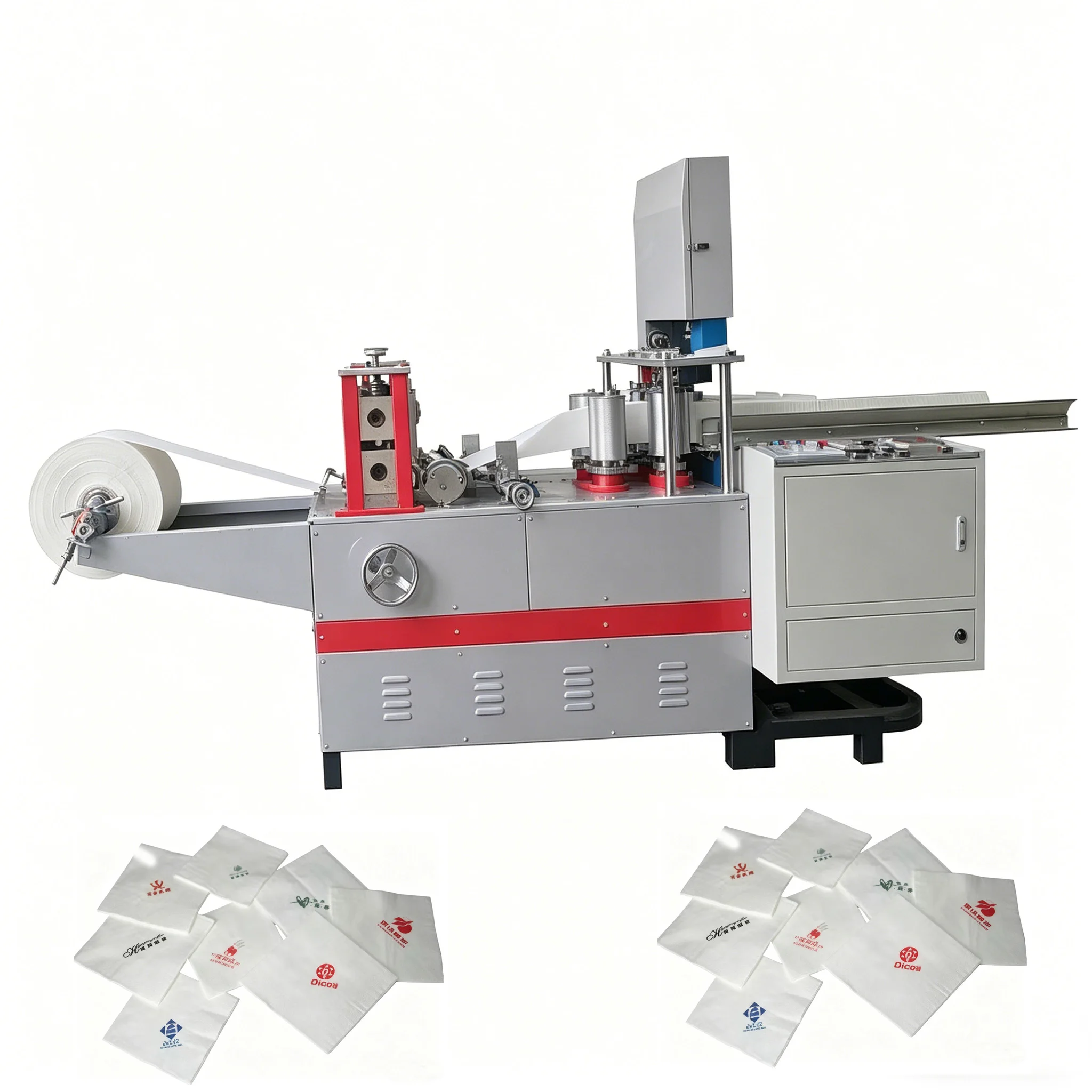 Customized Square Tissue Paper Machine Napkin Paper Machine Handkerchief Paper Machine With Embossing Function