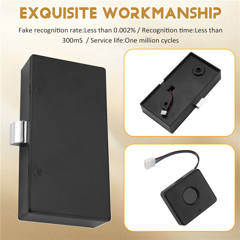 

Biometric Fingerprint Lock Black Keyless Cabinet Lock Smart Drawer Locks Smart Drawer Locks Anti-Theft Door Lock-Hot