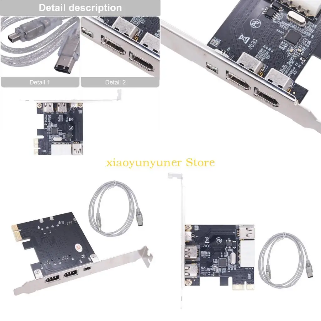 p9jb-4-ポート-1394-拡張カード-pcie-1x-～-1394-ビデオ-アダプタ-1394-コントローラ