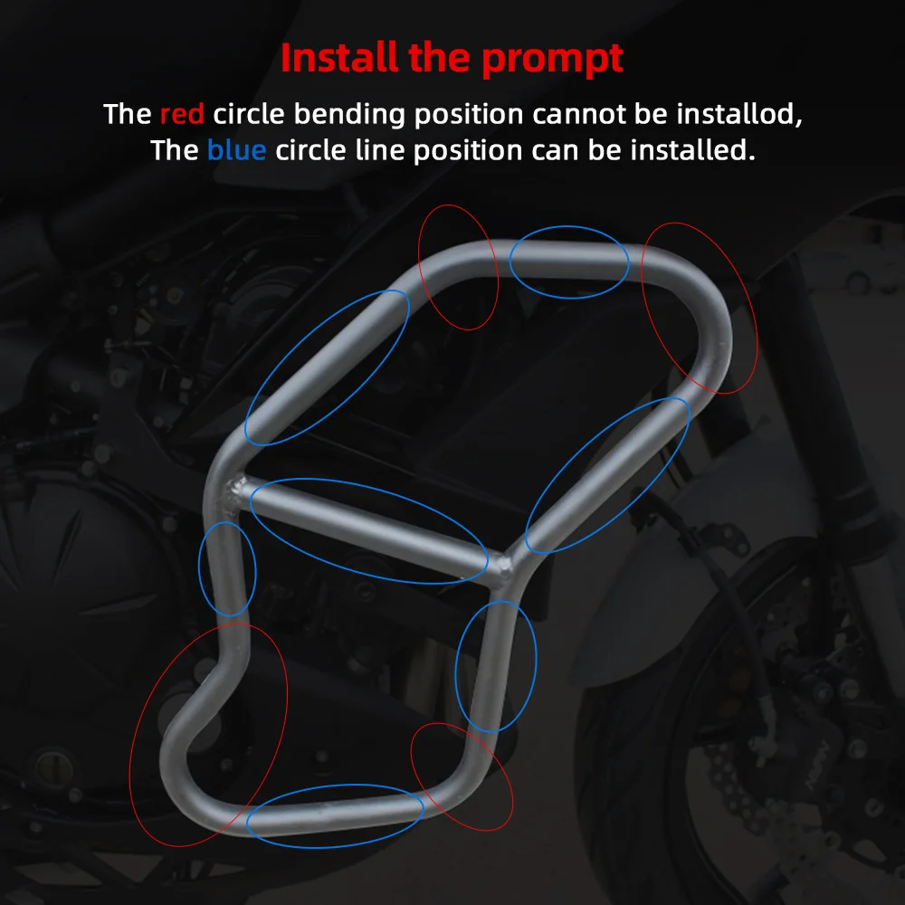 2024 2025 FOR CFMOTO 450MT 650MT 700MT 800MT Engine Guard Bumper Crash Bar Protection Decorative Block 25MM 450 650 700 800 MT