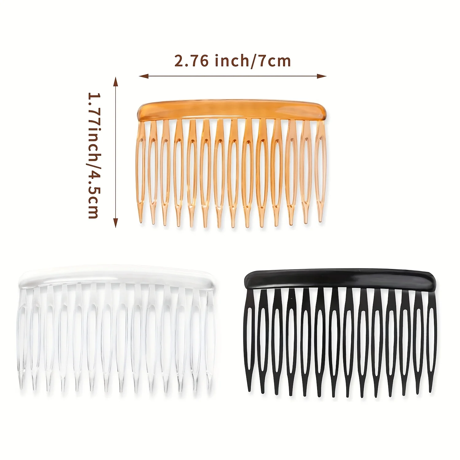 14 Teeth Korean Style Plastic Insert Comb Bridal Hair Accessory for Updo DIY Hair Accessories
