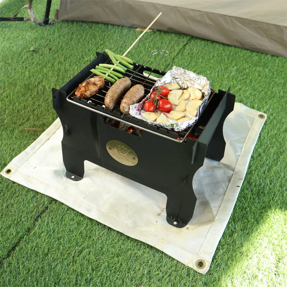 

Уличный гриль, портативный нагревательный манюра, съемный газовый гриль для дров, многоцелевой гриль, костра