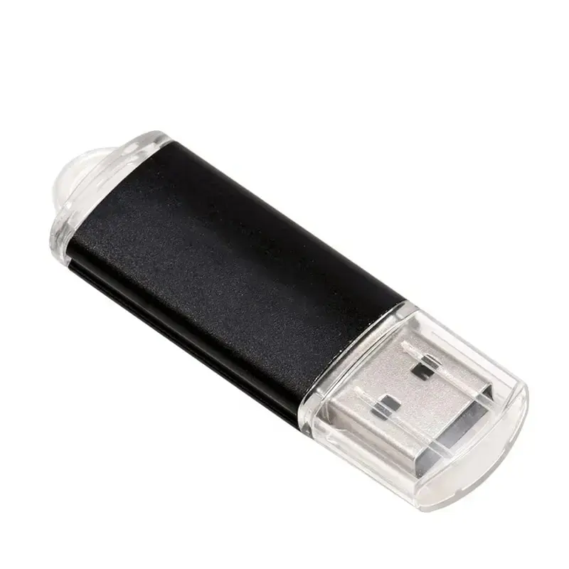 USB Flash Drive 64GB Mini Pen Drive Metal Memory Stick Black Pendrive High Speed External Storage Creative Gifts