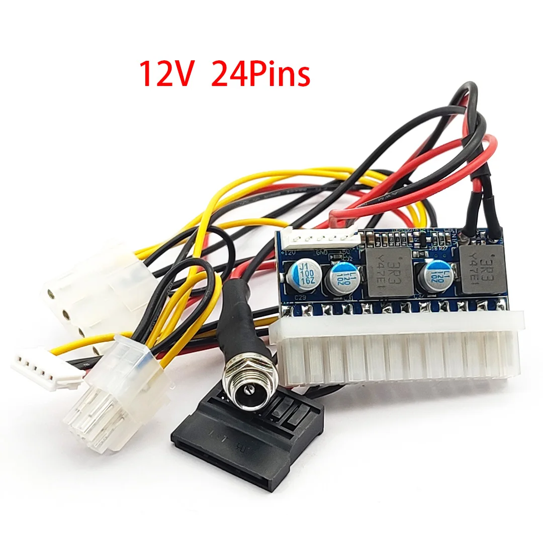 

12V 24Pin 120W Durable Board DC-ATX Power Module Accessories Computers Parts Supply High Power Tool DC-ATX-160W Adapter Optional