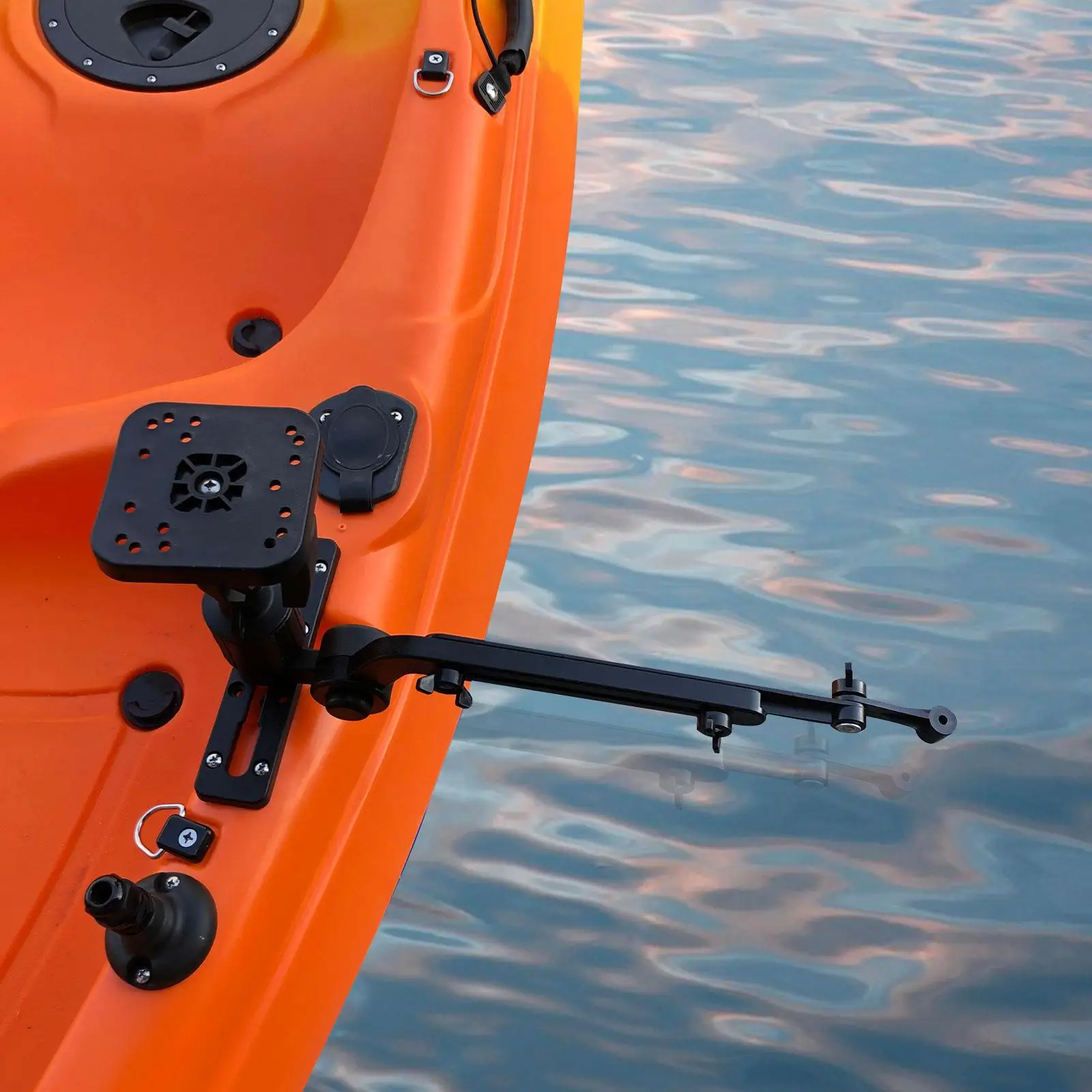 Fish Finder Mount Universal Marine Electronic Mount for Kayak Fish Finder Installation