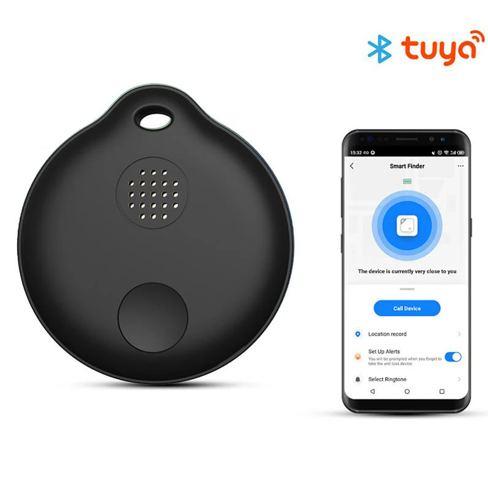 Tuya bluetooth Anti-Lost Finder Wireless Mini GPS Tracker APP Search Location Alarm Portable for Phone Suitcase Pet Key Finder