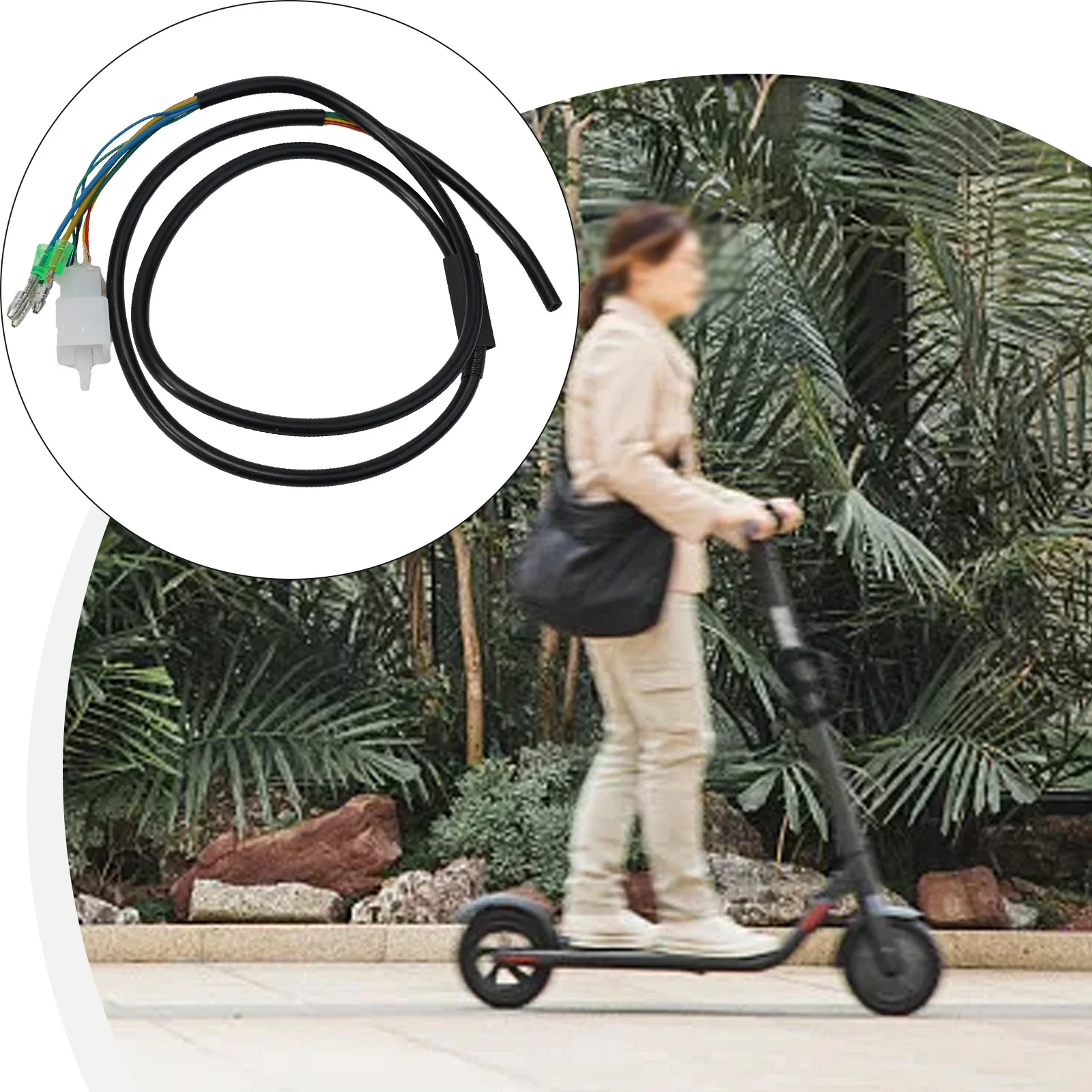 Verlängerungskabel Motorkabel 99 cm Elektroroller-Zubehör für 10 Zoll E-Scooter Kunststoff + Metall-Ersatzleitung – Detail 6