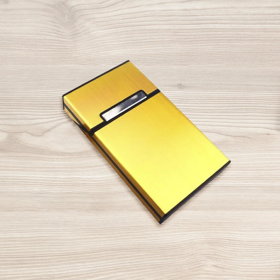 2027 Women's Aluminum Alloy Cigarette Case Waterproof Metal Cigarette Holder Box Gifts for Father Husband Brothers
