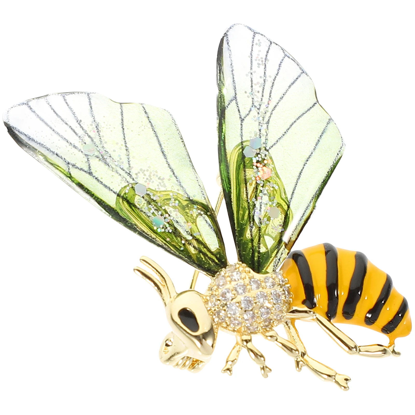 

Bee Brooch Attractive Retro Shape Wing Lapel Women's Jewelry with Bees Miss