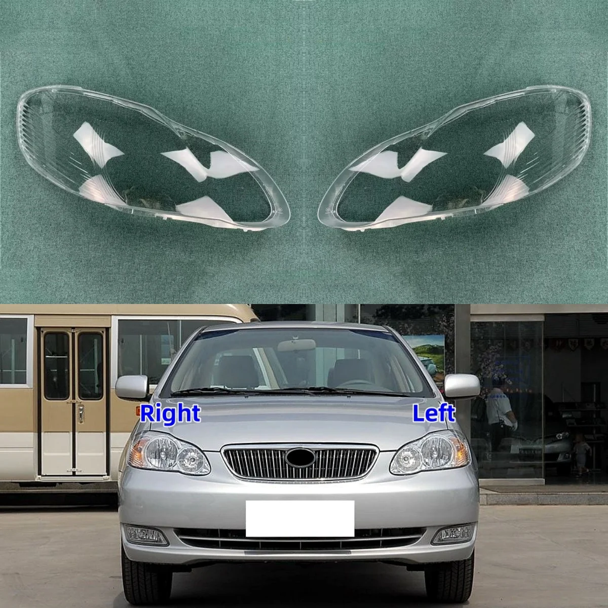 

Для Toyota Corolla EX 2003 2004 2005 2006 2007 2008 2009, крышка объектива фар, прозрачный абажур, корпус фары из плексигласа