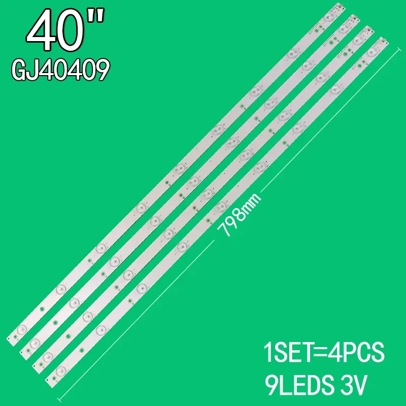 

Suitable for AOC 40 inch LCD TV LD40E01M T4002M LED-40B800 LB-F3528-GJ40409-H LB-PF3528-GJD2P5C404X9-B Backlight strip