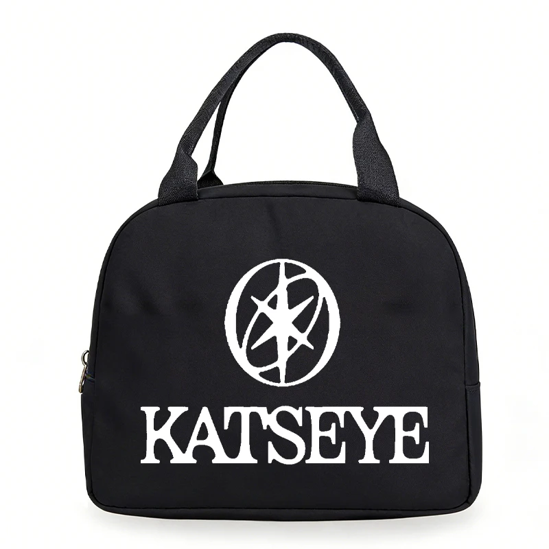Canvas Lunch Bag Women Kids Katseye Girl Group Print Insulation Bags Korean Ulzzang Pattern Lunch Tote Box For Teens