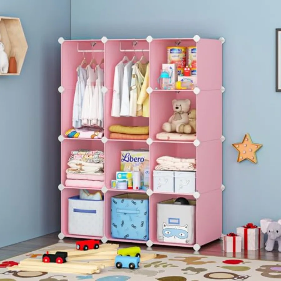 

Baby Dresser Closet Organizers Portable Wardrobe for Closet Bedroom Nursery Cubby Cabinet Clothes Dress Baby Storage Shelf Armo