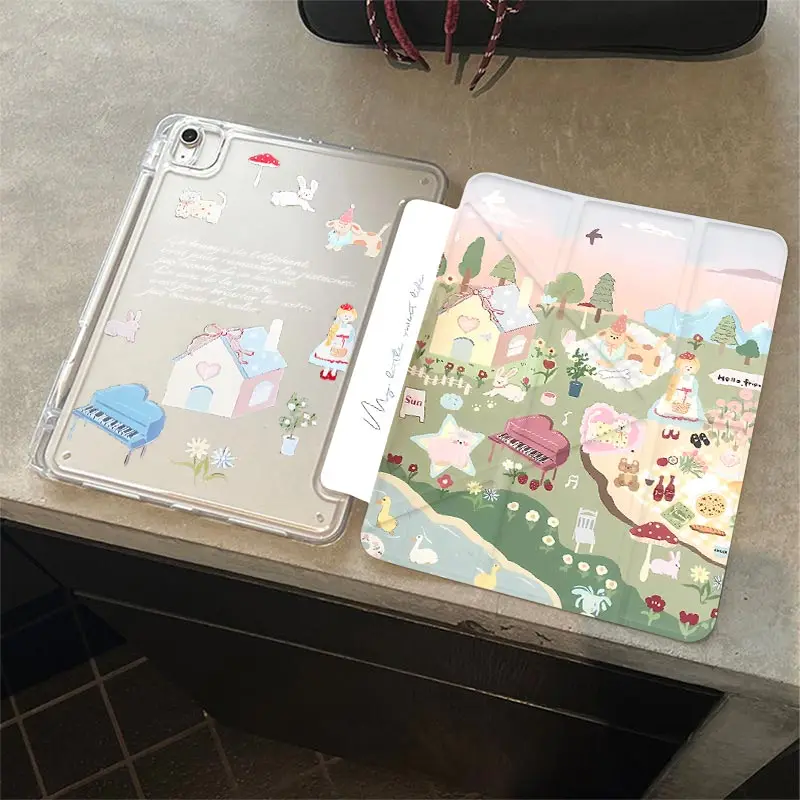 Full Body Shockproof 3+Y Fold Case For OnePlus PAD2 12.1 OPPO PAD Air 5 12.1 OPPO PAD Air2 11.4 OPPO PAD 2/3 11.6 PAD5/6 12.1