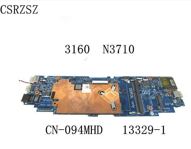 

CN-094MHD 094MHD 94MHD 13329-1 Материнская плата для Dell Latitude 3160 с поддержкой N3710