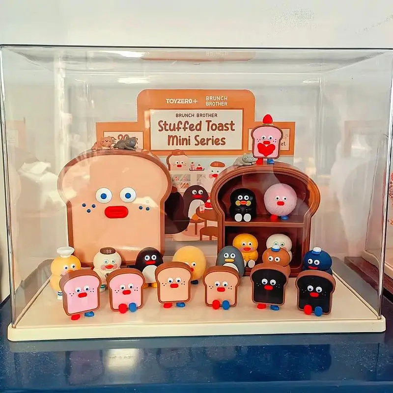 

Genuine Toyzero Brunch Brother Plump Toast Mini Series Blind Box Authentic Cute Beans Trendy Play Figurine Desktop Ornament Gift