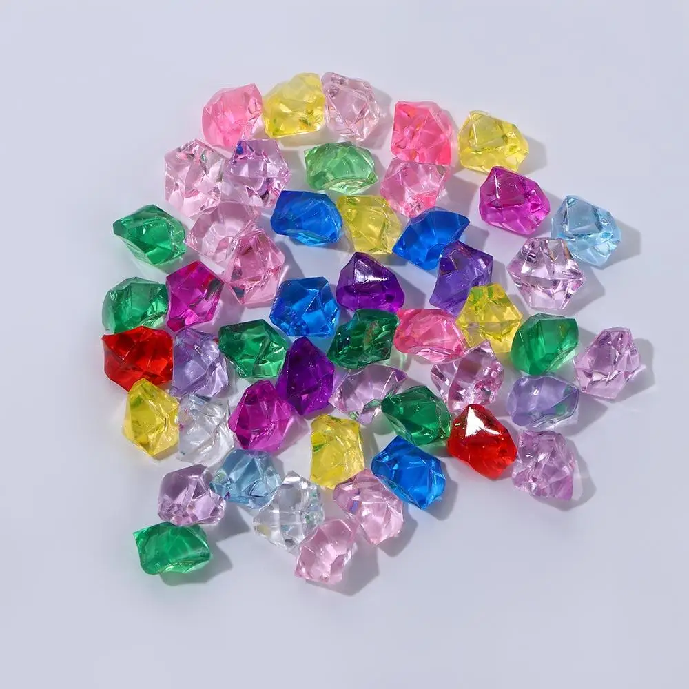 Acrylic 1.4*1.1cm Ornaments DIY Craft Aquarium Landscape Crystal Ice Cubes Artificial Stones Vase Filler Pebbles Cobblestones
