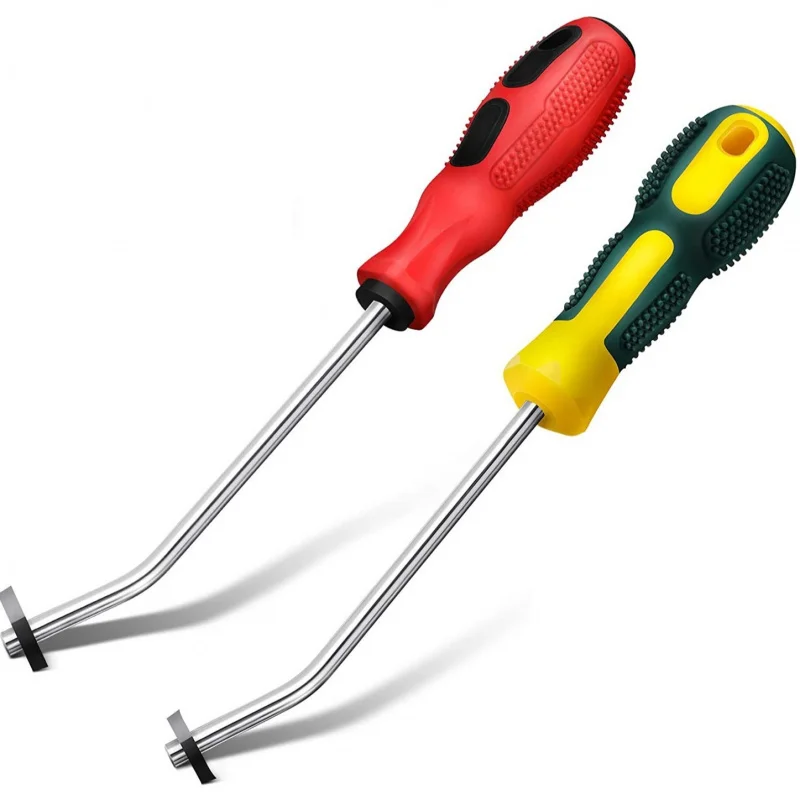 2 Pieces Ceramic Tile Grout Cleaning Removal Kit Tungsten Steel Grooving Tool Scraper Washing Brush for Tile Joint Renovation