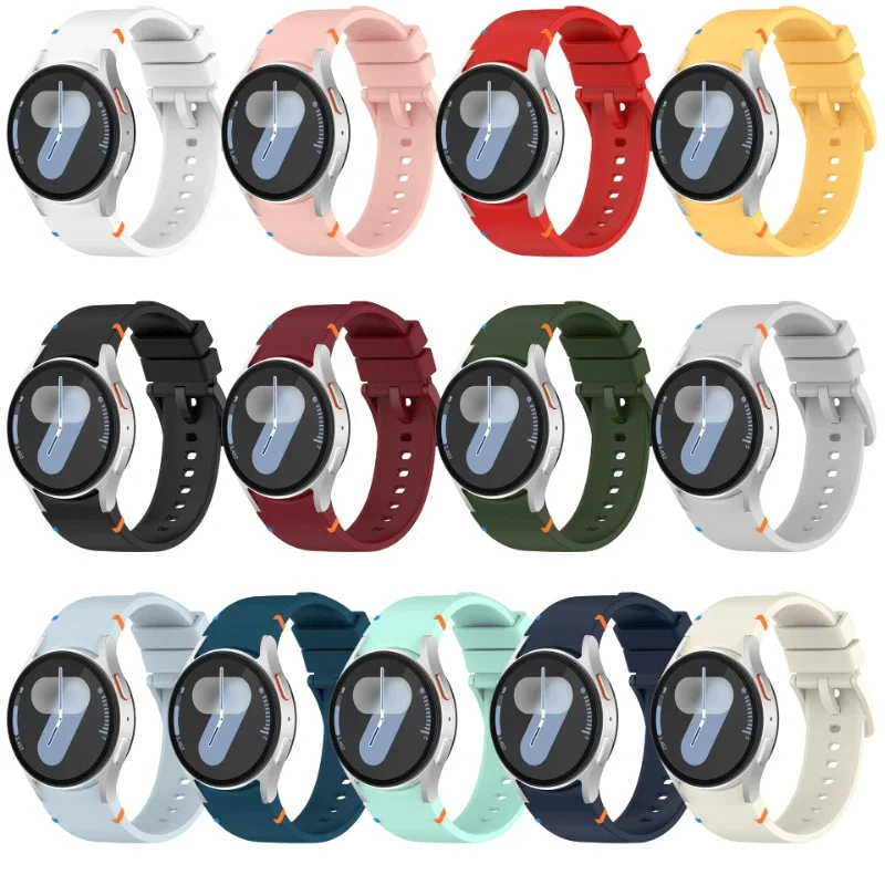 Official Sports Silicone Strap for Samsung Galaxy Watch FE 7 6 5 4 44mm 40mm 5Pro 45mm Bracelet Watch 6 4 Classic 47mm 46mm Belt