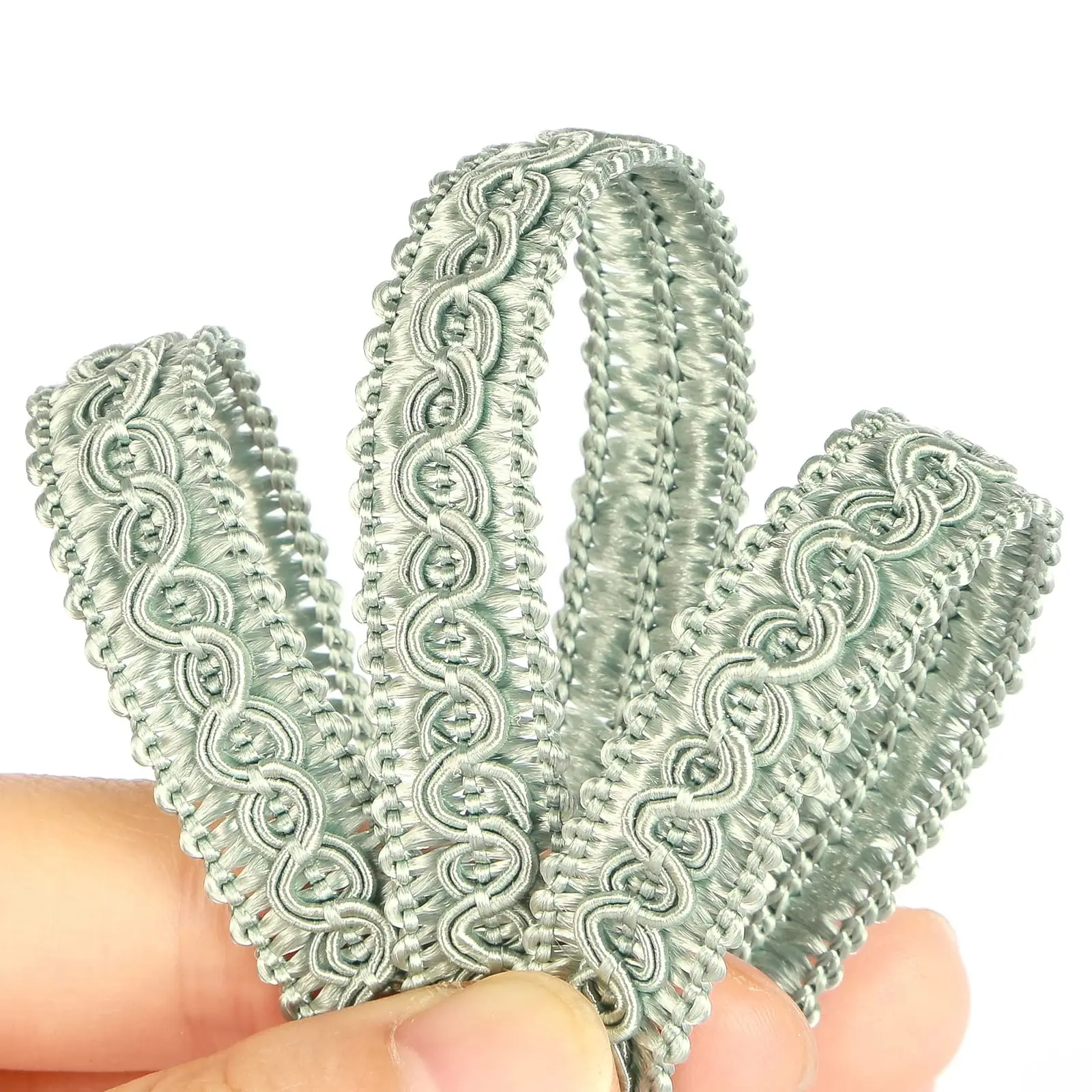 12m/Lot Curtain Lace Trim Ribbon Centipede Braided Lace DIY Craft Sewing Accessories Wedding Decoration Fabric Curve Lace