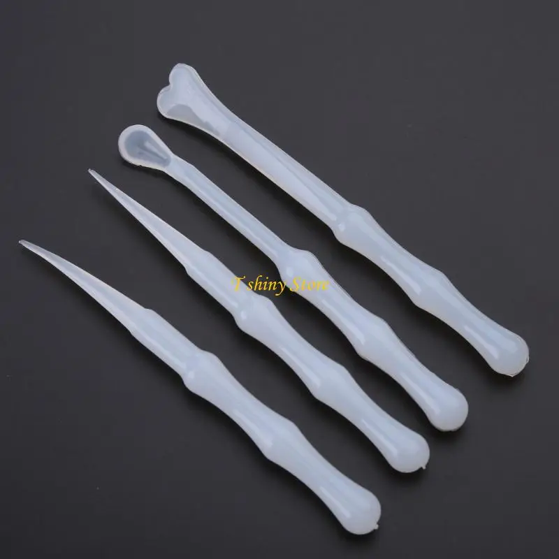 N58F 4x راتينج السليكون قياس الكؤوس مجموعة أدوات 100 مللي أكواب سيليكون عصيان التحريك ملعقة مكشطة لقالب خلط راتنجات الايبوكسي