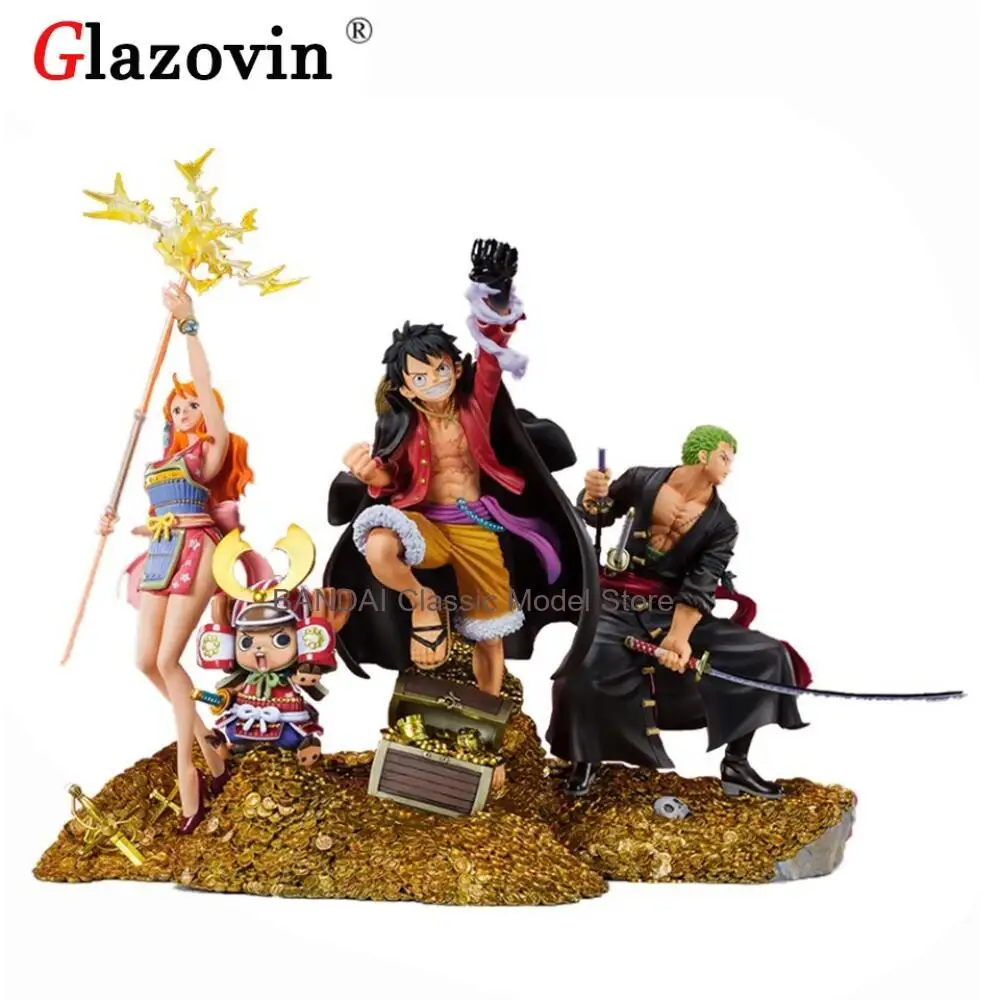 

100% Оригинальные коллекционные фигурки Figuarts Zero One Piece: Нами, Ророноа Зоро, Луффи из ПВХ