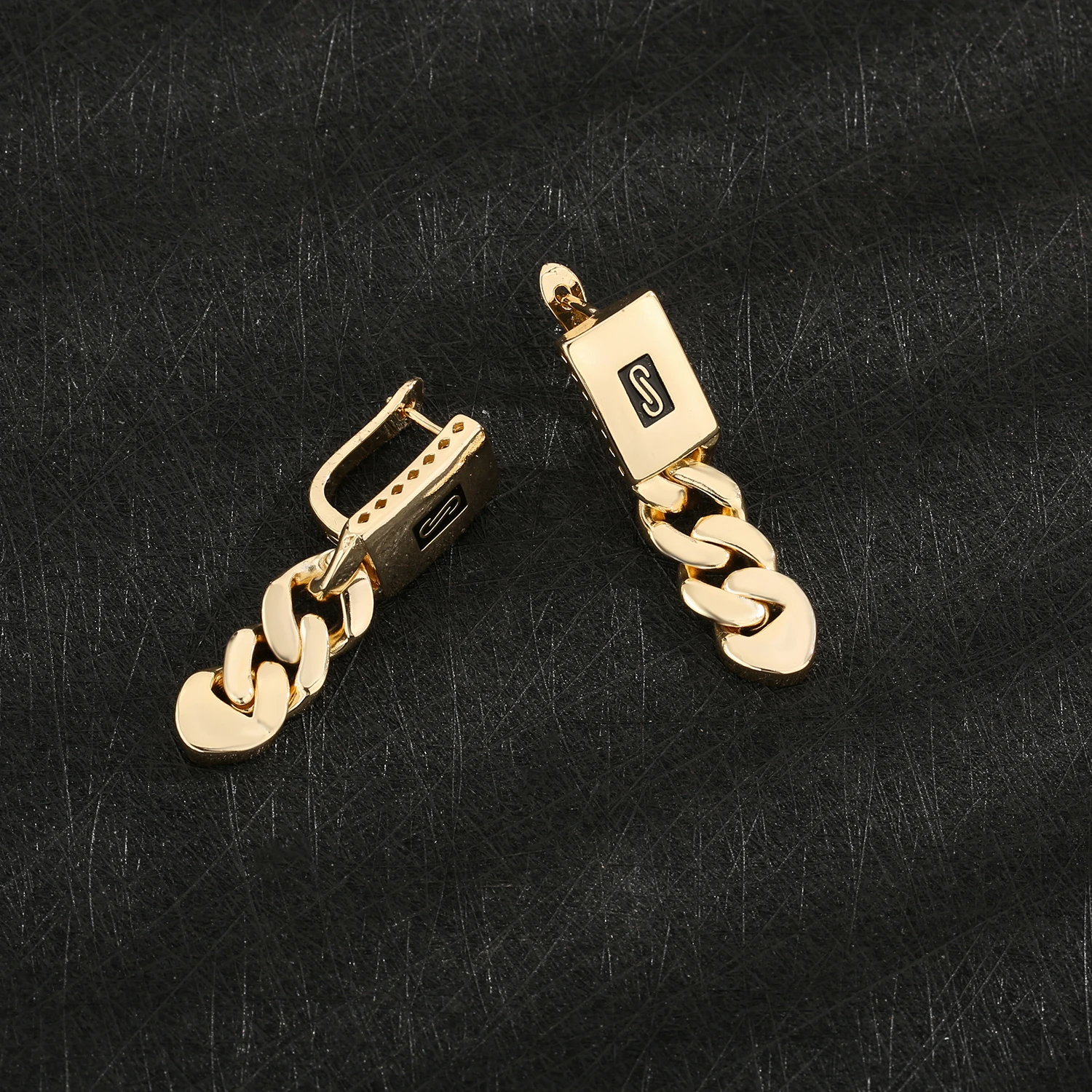 2024 Monaco Cuban Hip Hop Earrings Women's Earrings 14K Gold Plated Glossy Jewelry Fashion Exquisite Accessories Gift