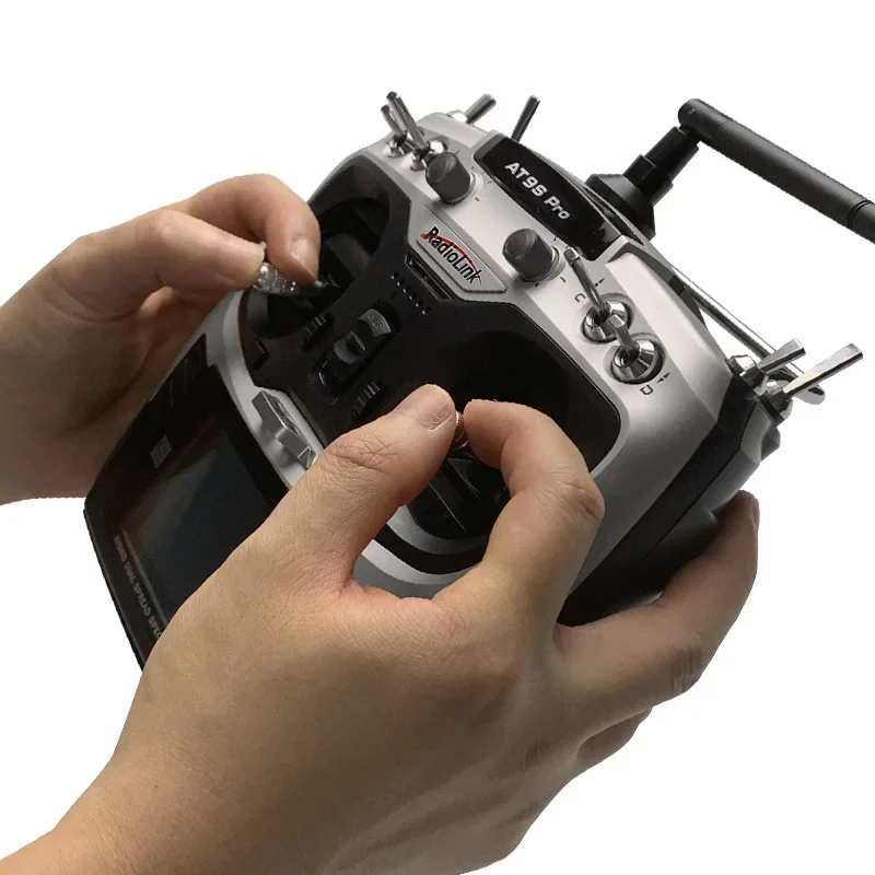 Radiolink AT9S Pro TX 10/12CH Pengendali Radio RC Pemancar RC dengan penerima R9DS RX 2.4G untuk Drone Balap FPV RC